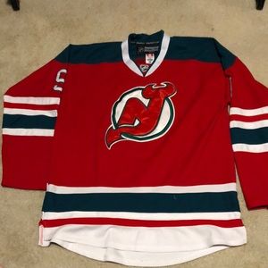 Zach Parise New Jersey Devils Reebok Red, Green, and White